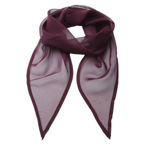 Premier Uniseks sjaal van chiffon in kleuren voor volwassenen (Aubergine)