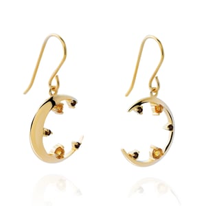 Orphelia 'Eline' Dames 925 Sterling Zilveren Oorbellen - Goud ZO-7497/G