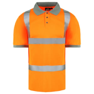 Dickies Hoge Zichtbaarheid Heren Oranje Veiligheidspoloshirt