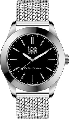 Ice Watch Ice Steel - Silver Black - Milanese Men's Silver Watch 023795