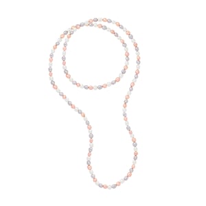 Lang Collier OPERA van Echte Gecultiveerde Zoetwater Parel Barok 8-9 mm