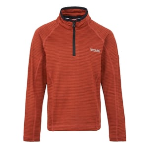 Regatta Kinderen/Kinderen Berley Half Zip Top met lange mouwen (Roodoker/Zwart)