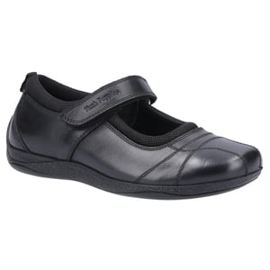 Hush Puppies Girls Clara Leather School Shoes (Black)