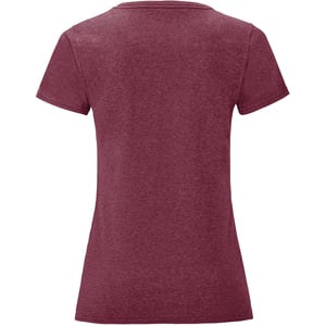 Fruit Of The Vrouwen / Dames Iconische T-Shirt (Heather Bordeaux)