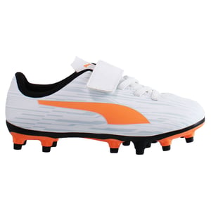 Puma Rapido III FG/AG V Barn Vit Fotbollsskor