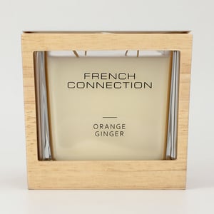 French Connection Wooden Collection Orange Ginger Candle 480g