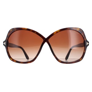 Tom Ford Butterfly Dam Mörk Havanna Brun Gradient Rosemin FT1013