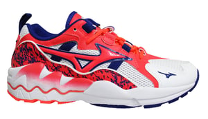 Mizuno Sport Style Wave Rider 1 Wit/Rood Sportschoenen - Heren