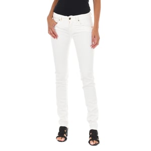 Long jean pants with narrow cut hems 10DBF0475-B088 woman