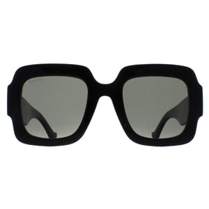 Gucci Vierkante Dames Zwarte Grijze GG1547S