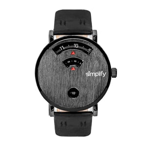 Vereenvoudig de 7000 lederen band horloge