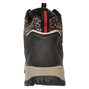 Mountain Warehouse Dames/Dames Adventurer Faux Suede Waterdichte Wandelschoenen met luipaardprint (Zwart)