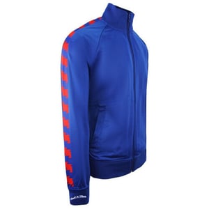 Mitchell & Ness Detroit Pistons blå träningsjacka för herrar