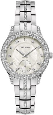 Bulova Phantom Crystal dameshorloge Zilverkleurig 96L291