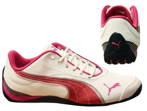 Puma Drift Cat III L Glitter Low Kids White Trainers