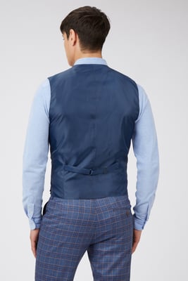 Multi Overcheck Waistcoat