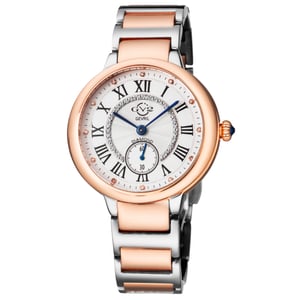 GV2 Rome Women's 12204B Swiss Quartz Diamond Two-Tone Stainless Steel Watch