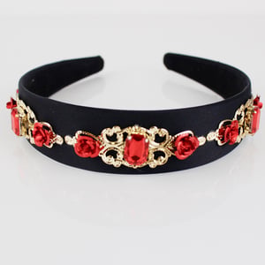 Red Rose Embellished Headband