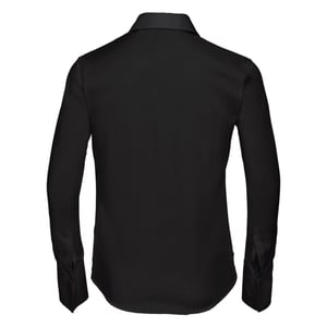Russell Collection Dames/Dames Ultimate Non-Iron Getailleerde Overhemd met Lange Mouwen (Zwart)