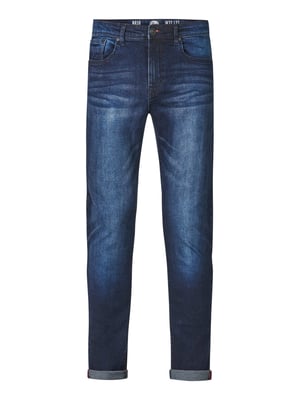Petrol Industries - Heren Nash Narrow Fit Jeans  - Blauw