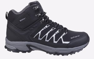 Cotswold Abbeydale Mid Heren Zwart/Grijze Wandelschoenen