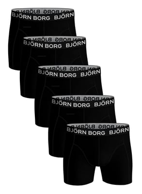 Björn Borg- 5 Par Herr Boxer Briefs | Bomull Stretch Boxers Shorts Underkläder - Svart