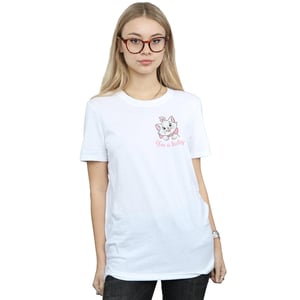 Disney Dames/Dames Aristocats Marie I´m A Lady Borast Print Katoenen Vriendje T-shirt (Wit)