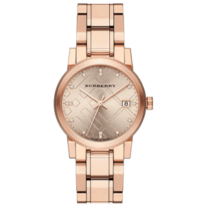 Burberry - Diamantruit Gestempelde Dameshorloge
