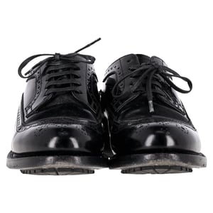 Celine Brogue Lace-Up Oxfords in Black Calfskin leather