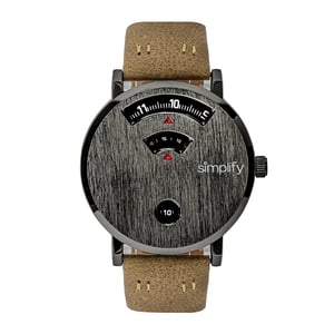 Vereenvoudig de 7000 lederen band horloge