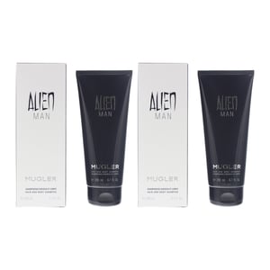 Mugler Alien Man Hair & Body Shampoo 200ml x 2