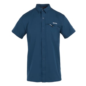 Regatta Heren packaway reisshirt met korte mouwen