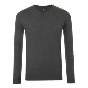SOLS Mens Glory V Neck Sweater (Charcoal Marl)
