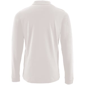SOLS Heren Perfecte Lange Mouw Pique Polo Shirt (Wit)