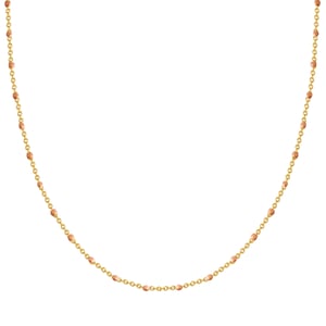 Necklace sterling silver yellow gold enamel orange Glanzstücke München