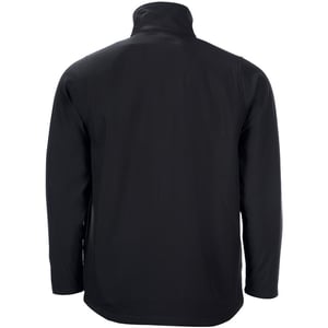 SOLS Mens Race Full Zip Water Repellent Softshell Jacket (Black)