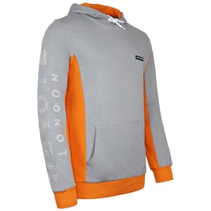 Devote Londen Cody Heren Grijs/Oranje Hoodie
