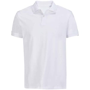 SOLS Unisex Adult Pacific Pique Twin Needle Stitch Polo Shirt (White)