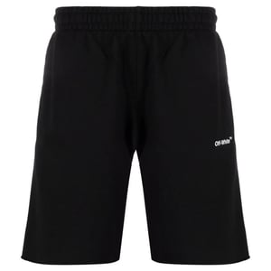 Off-White Diag Helvetica Sweatshort Black