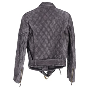 Gucci Monogram Bikerjacka i svart läder