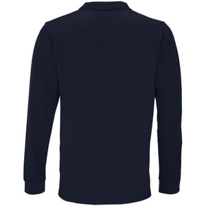 SOLS Unisex Adult Planet Piqué Poloshirt met lange mouwen (Franse marine)