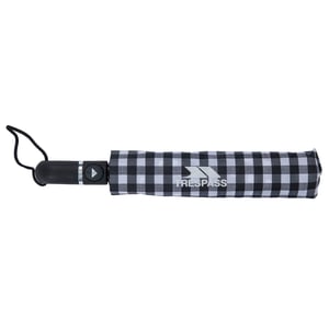 Trespass Dames Brolli Compact Paraplu (Zwarte cheque)