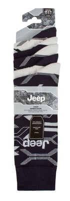 Mens Bamboo Dress Socks | Jeep | 5 Pack Breathable Leisure Socks for Everyday Wear - Navy / Grey