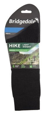 Bridgedale - Heren Wandelsokken Lichtgewicht Merino - Zwart