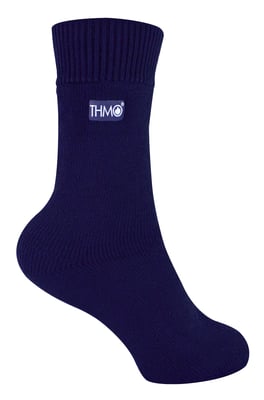 Kids Thermal Socks for Winter | THMO | Warm Fluffy Fleece Inner Socks for Boys & Girls - Navy