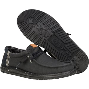 HEYDUDE Wally Elevated Basics Canvas Heren Zwarte Boot Schoenen