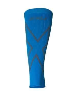 X COMPRESSION CALF SLEEVES Vibrant Blue/Grey