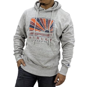 Hurley Mens Fleece Hoodie Casual Pullover Hooded