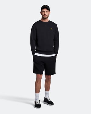 Lyle & Scott Crew Neck Sweatshirt in Black