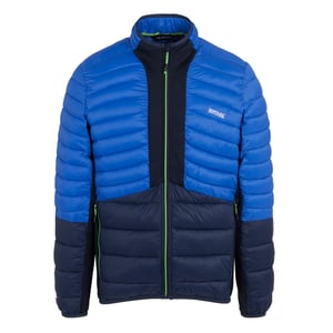 Regatta Mens Leedre Colour Block Hybrid Jacket (Olympian Blue/Navy)